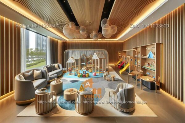 Mẫu thiết kế khu vui chơi cho trẻ em trong khách sạn 9