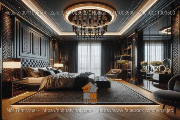 Mẫu thiết kế phòng ngủ biệt thự phong cách Luxury 10