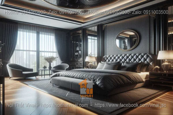 Mẫu thiết kế phòng ngủ biệt thự phong cách Luxury 7
