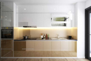 Nội thất phòng bếp chung cư Goldsilk Complex Vạn Phúc