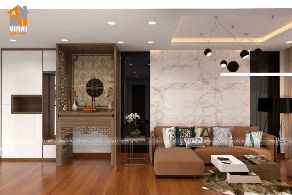 Nội thất phòng khách chung cư Việt Đức Complex- 29 Lê Văn Lương-3