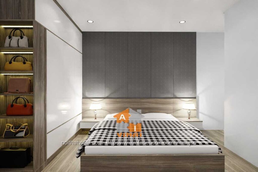 Nội thất phòng ngủ 1 nhà ống 3.5x15m-1