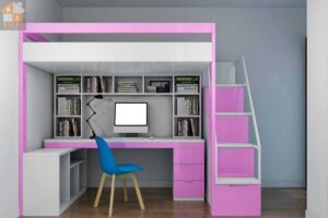 Nội Thất Phòng Ngủ Bé Gái Chung Cu Royal City căn-3 Ngủ 109m2