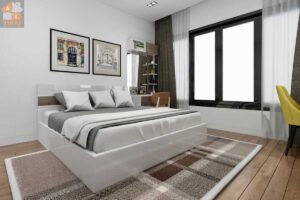Nội Thất Phòng Ngủ Master Chung Cu Royal City căn 3 Ngủ 109m2-1
