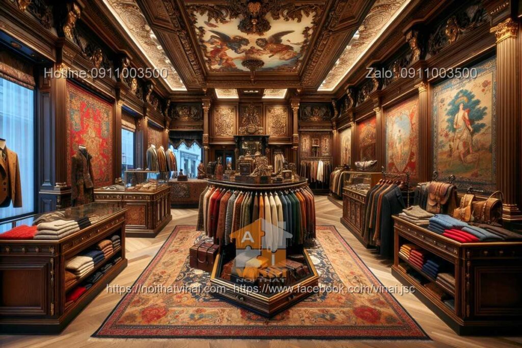 Thiết kế showroom thời trang phong cách cổ điển 2