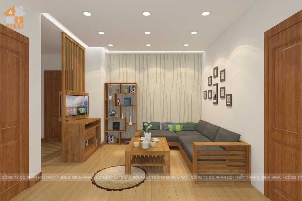 Phòng khách chung cư Nam Cường- Cổ Nhuế