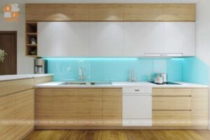 Nội thất phòng bếp chung cư five star Kim Giang