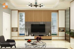 Nội Thất phòng khách Biệt Thự Xuân Phương Tasco -2
