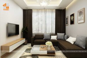 Nội Thất phòng sinh hoạt chung Biệt Thự Xuân Phương Tasco -1