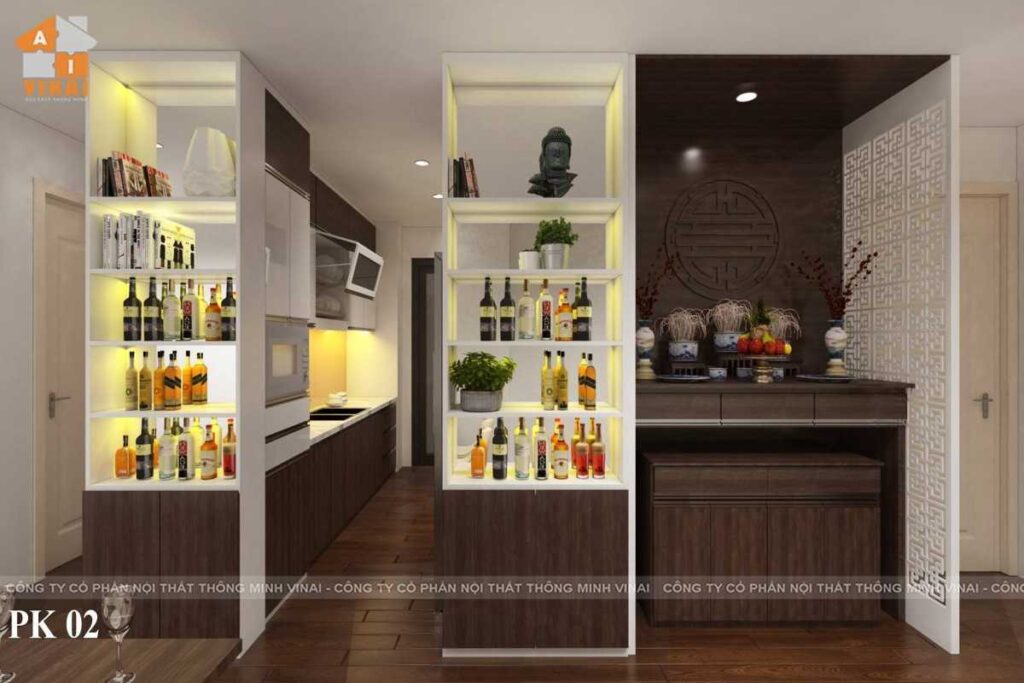 Nội thất phòng khách chung cư Imperia Garden căn 13 tòa C