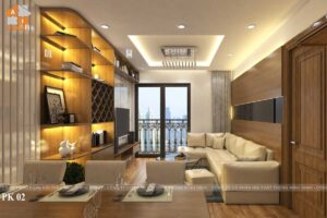 Nội thất phòng khách chung cư Park Hill 117m2-P11