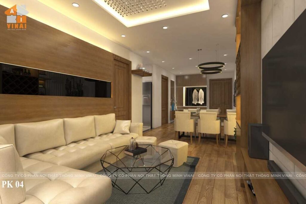 Nội thất phòng khách chung cư Park Hill 117m2-P11