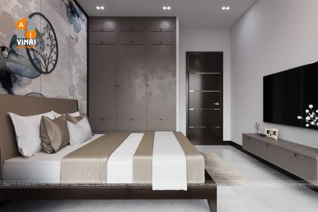 Nội thất phòng ngủ - chung cu Metropolis- tòa M1-căn 2 ngủ