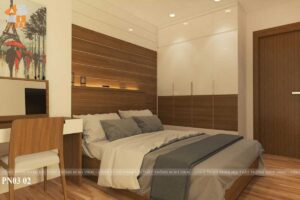 Nội thất phòng ngủ 3 chung cư Park Hill 117m2-P11