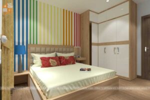 Nội thất phòng bé gái chung cư five star Kim Giang