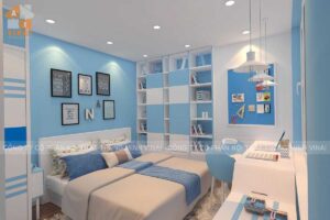 Nội thất phòng bé trai chung cư five star Kim Giang