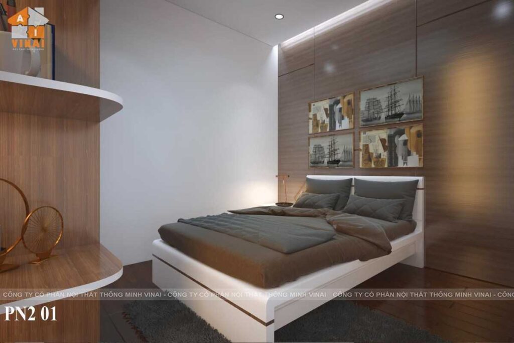 Nội thất phòng ngủ chung cư Imperia Garden căn 13 tòa C
