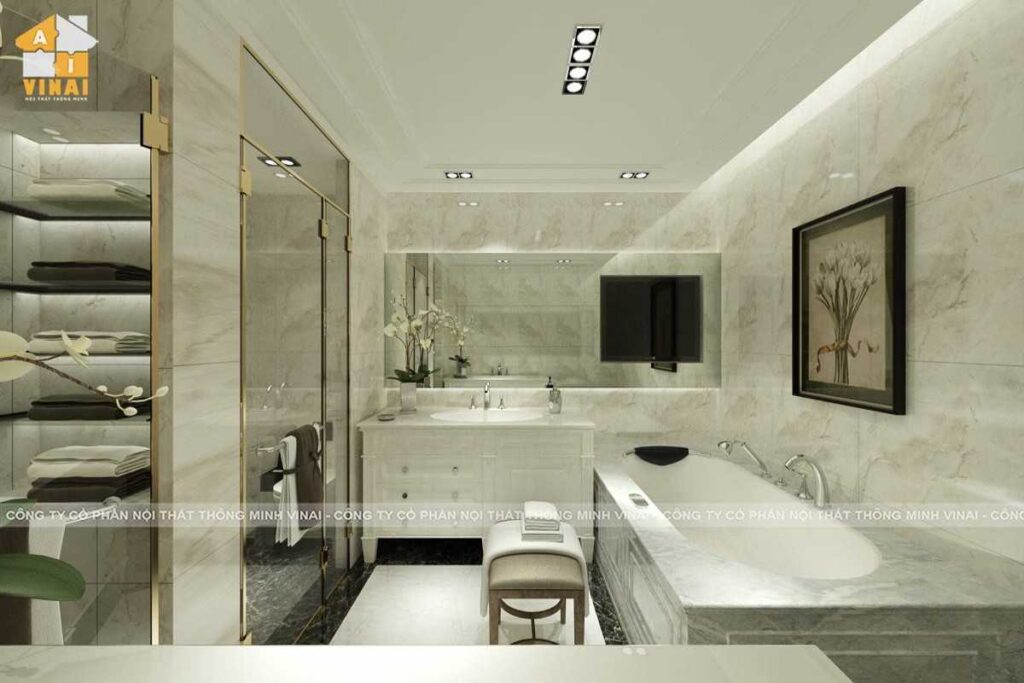 Phòng tắm chung cư Times City