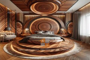 Mẫu giường ngủ gỗ óc chó độc đáo 20