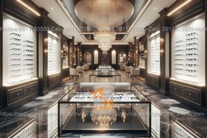 Mẫu thiết kế cửa hàng kính mắt đẹp 1