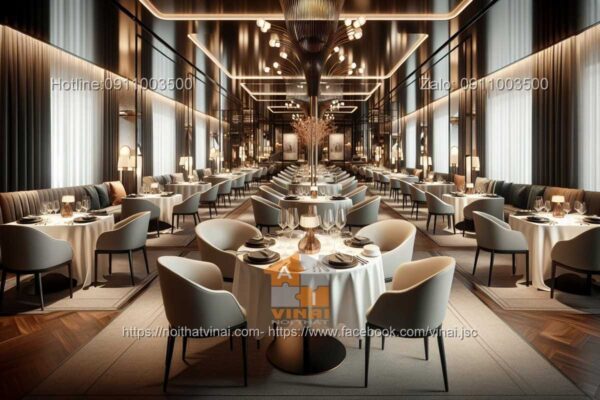 Mẫu thiết kế nhà hàng cao cấp trong khách sạn 5 sao quốc tế 11