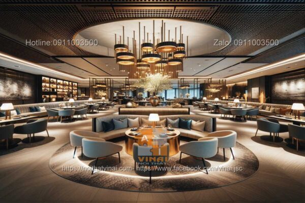 Mẫu thiết kế nhà hàng cao cấp trong khách sạn 5 sao quốc tế 12