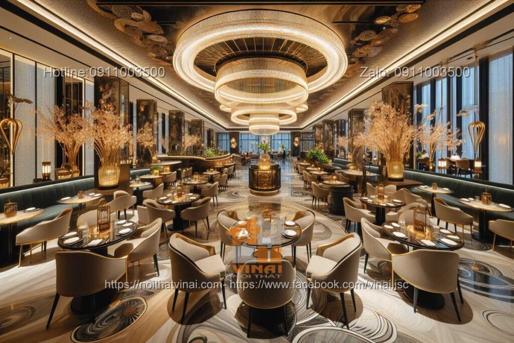 Mẫu thiết kế nhà hàng cao cấp trong khách sạn 5 sao quốc tế 13