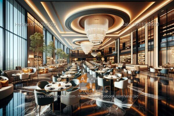 Mẫu thiết kế nhà hàng cao cấp trong khách sạn 5 sao quốc tế 6