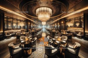 Mẫu thiết kế nhà hàng châu Âu trong khách sạn 8