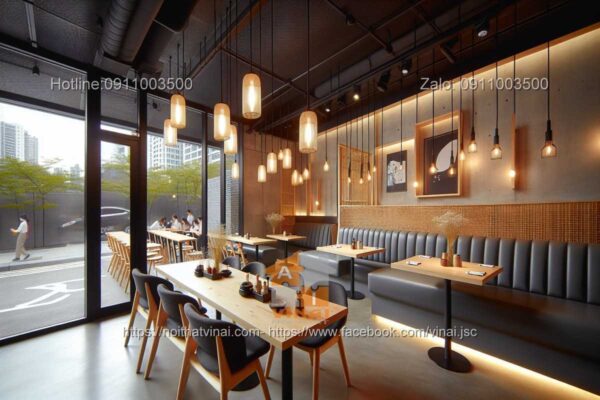 Mẫu thiết kế nhà hàng Hàn Quốc hiện đại -2