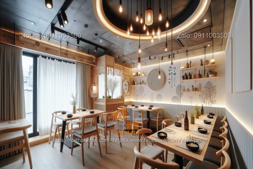 Mẫu thiết kế nhà hàng Hàn Quốc hiện đại -5