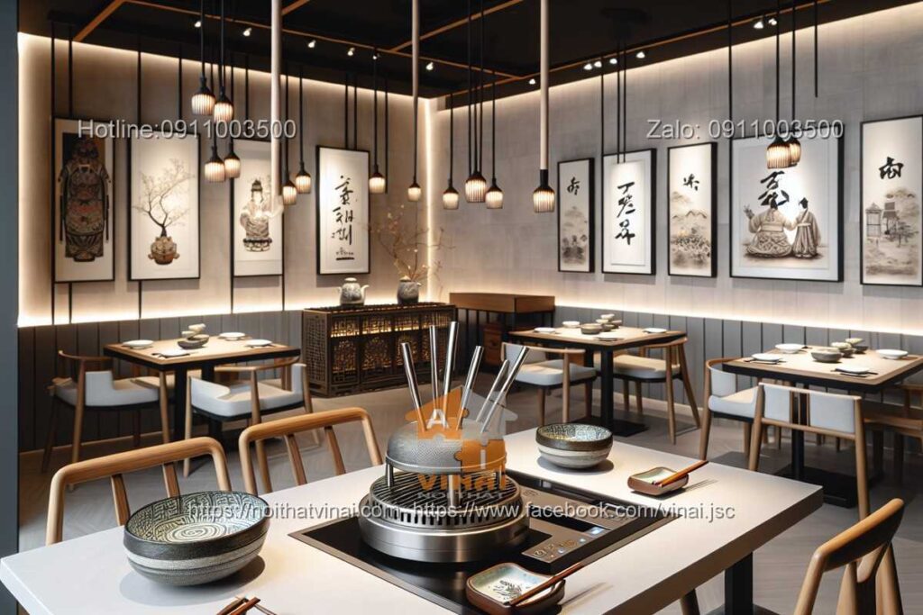 Mẫu thiết kế nhà hàng Hàn Quố nhỏ -1