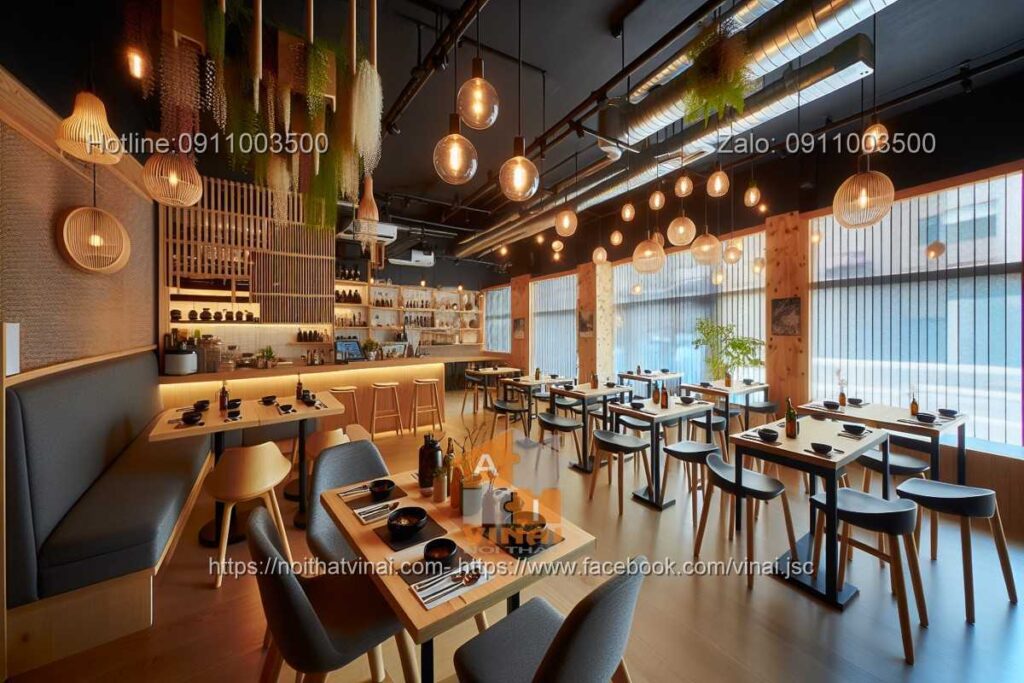 Mẫu thiết kế nhà hàng Hàn Quố nhỏ -2