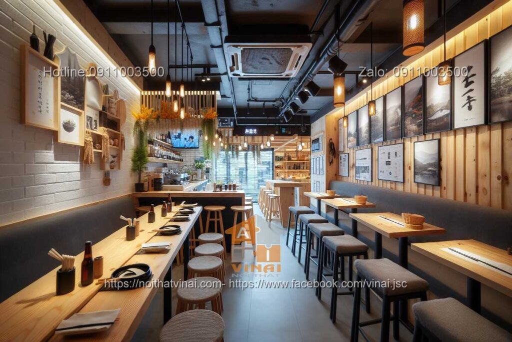 Mẫu thiết kế nhà hàng Hàn Quố nhỏ -3