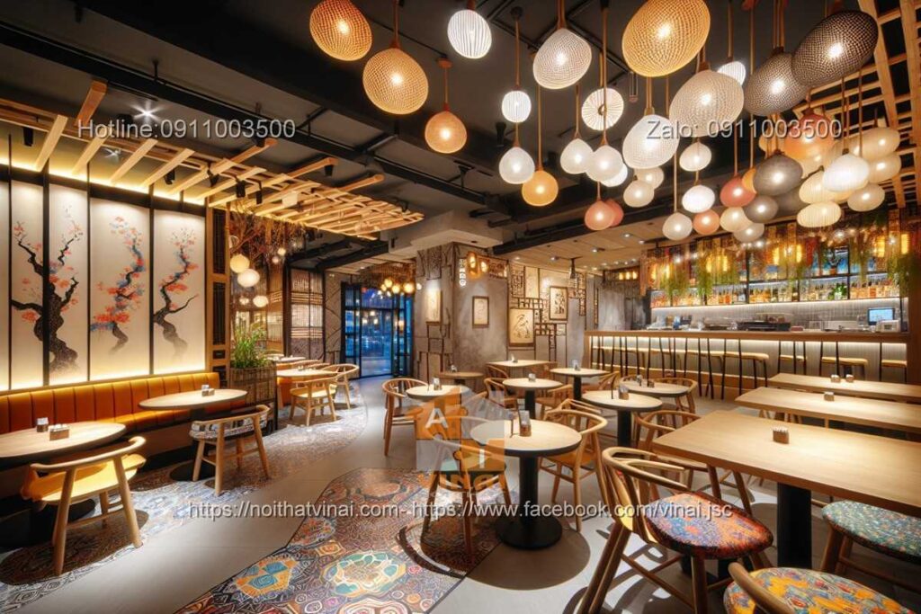 Mẫu thiết kế nhà hàng Hàn Quố nhỏ -4