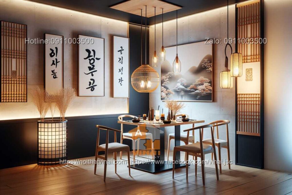 Mẫu thiết kế nhà hàng Hàn Quố nhỏ -5