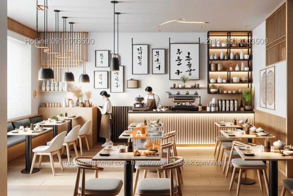 Mẫu thiết kế nhà hàng Hàn Quố nhỏ -6