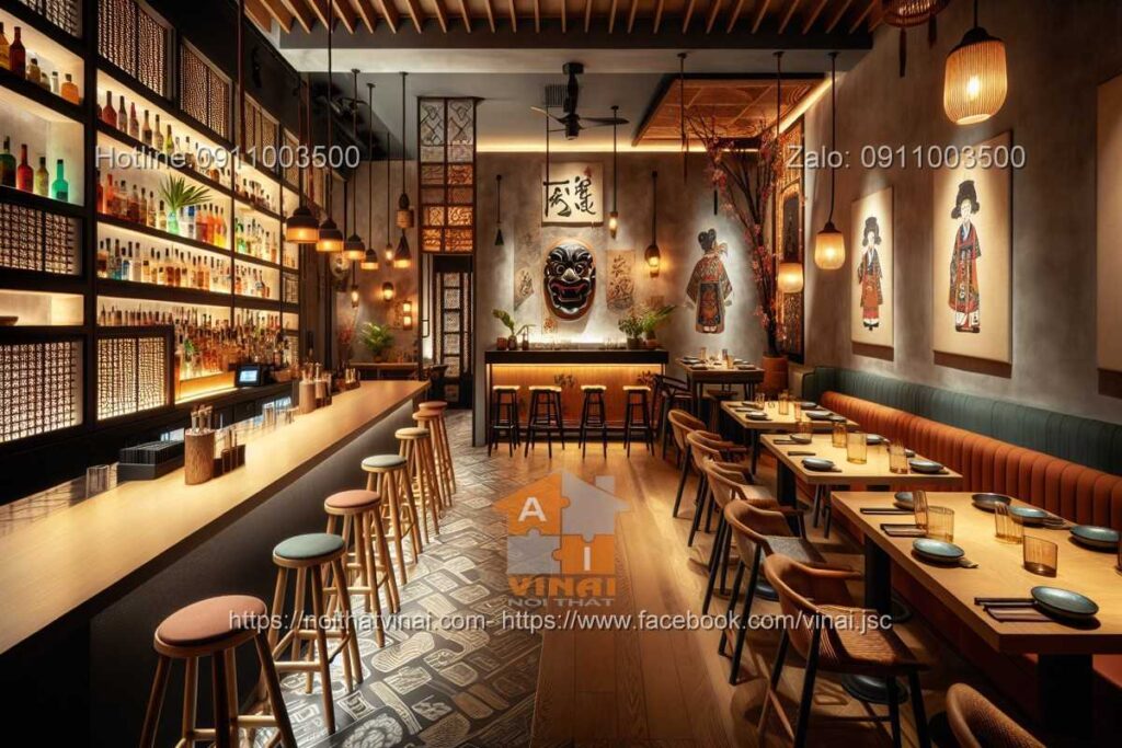 Mẫu thiết kế nhà hàng Hàn Quố nhỏ -8