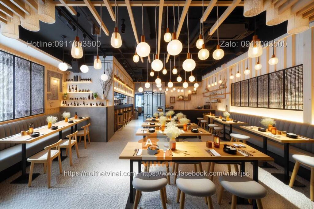Mẫu thiết kế nhà hàng Hàn Quốc sang trọng -2