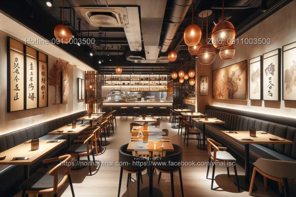 Mẫu thiết kế nhà hàng Hàn Quốc sang trọng -4