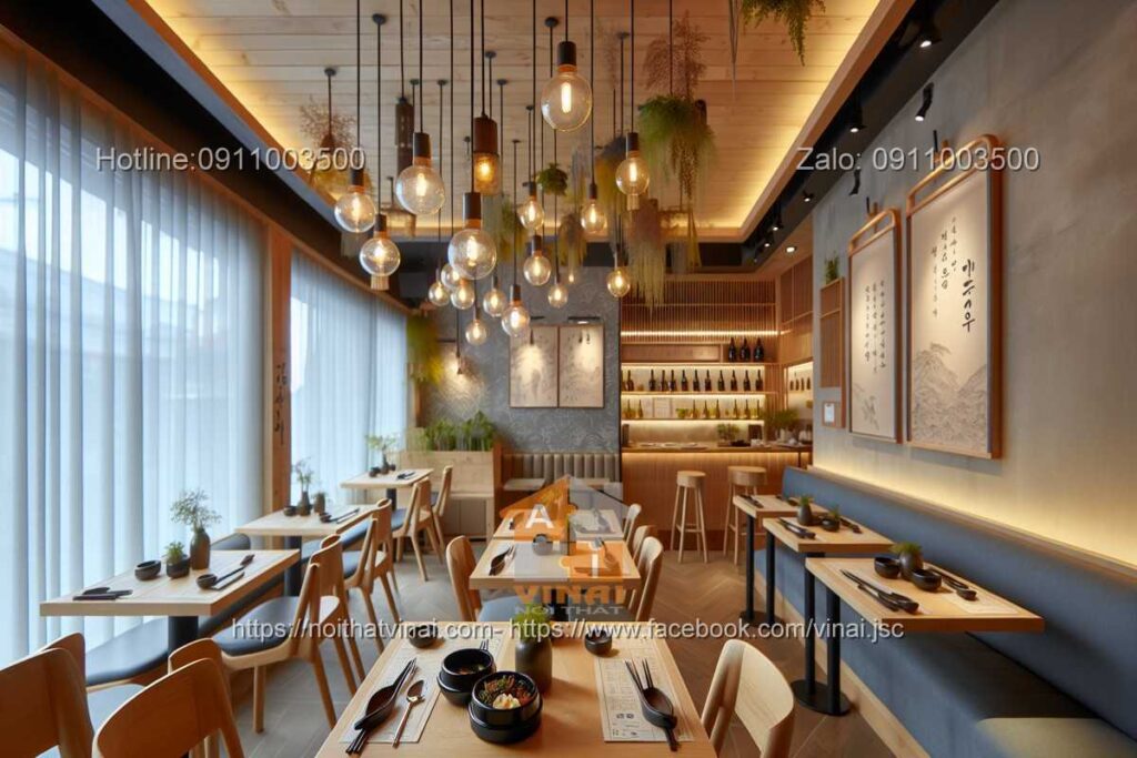 Mẫu thiết kế nhà hàng Hàn Quốc sang trọng -8
