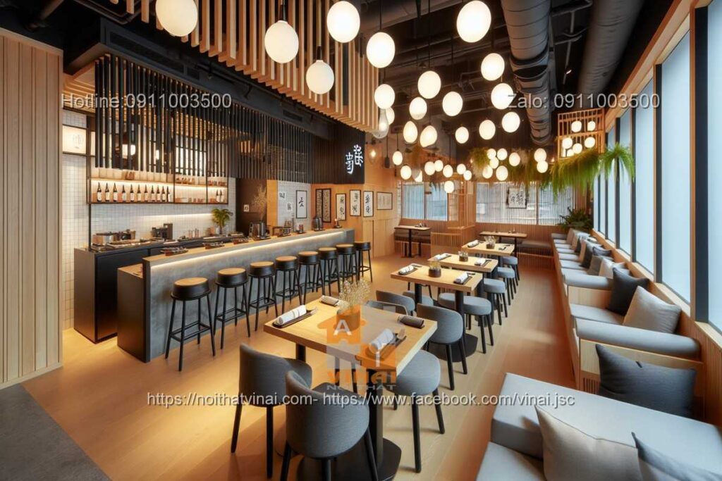 Mẫu thiết kế nhà hàng Hàn Quốc tiện nghi -4