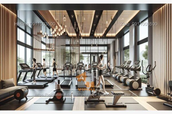 Mẫu thiết kế nội thất phòng gym 3