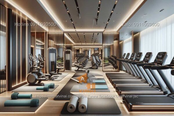 Mẫu thiết kế nội thất phòng gym 6