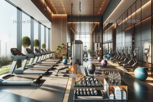 Mẫu thiết kế nội thất phòng gym khách sạn 7