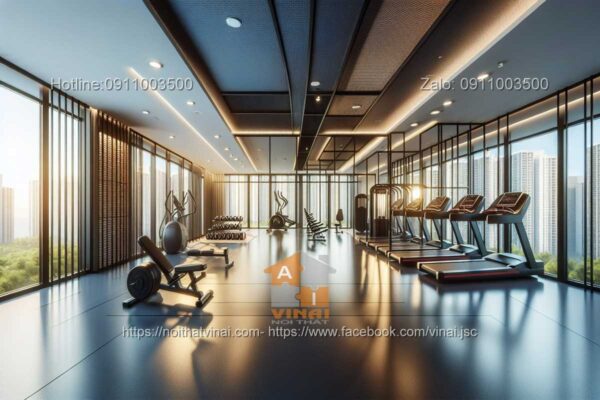 Mẫu thiết kế nội thất phòng gym khách sạn 9