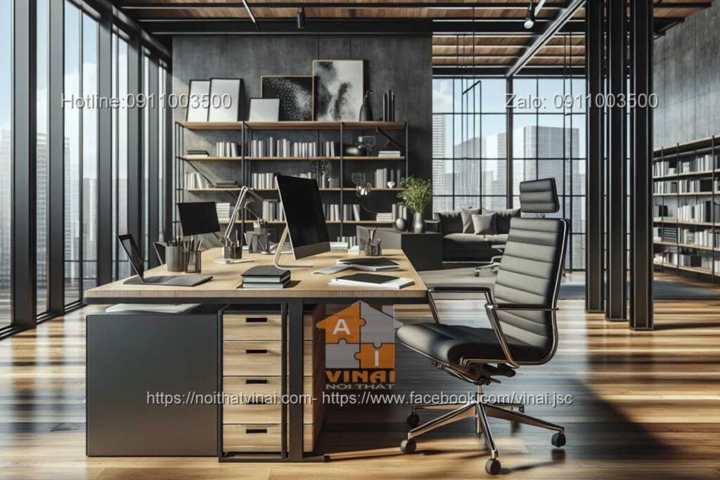 Mẫu thiết kế nội thất phòng trưởng phòng -1