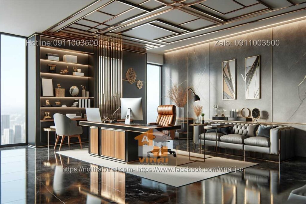 Mẫu thiết kế nội thất phòng trưởng phòng -2