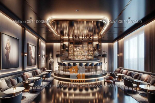 Mẫu thiết kế nội thất quán bar trong khách sạn 6
