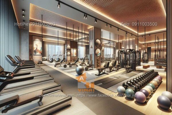 Mẫu thiết kế phòng gym 10